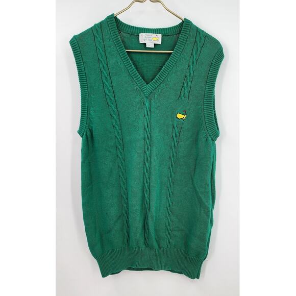 Masters Green‎ V-Neck Sweater Vest Size Large - Picture 1 of 8
